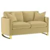 Coaster Fine Furniture 508824-S3 Corliss - 3 Piece Velvet Upholstered Sofa Set - Camel