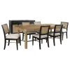 Coaster Fine Furniture 108931-S7B Arini - 7 Piece Extension Leaf Dining Table Set - Black