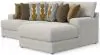 Jackson Furniture Industries 2240/46/76-26 Tori - 2 Piece Sofa Chaise With Comfort Coil Seating And 6 Accent Pillows Included (Right Side Facing Chaise) - Birch