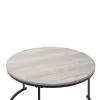 New Classic T4161-4P Forma - 4 Piece Occasional Set (1 Coffee, 1 Large End Table & 1 Stool, 1 Small End Table) - Black / White / Gray