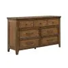 Liberty Furniture 930-BR31 Carolina Park - 7 Drawer Dresser - Amber Brown