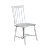 Liberty Furniture 499-C4000S Palmetto Heights - Spindle Back Side Chair - Shell White & Driftwood