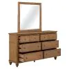 Liberty Furniture 104-BR-DM Twin Lakes - Dresser & Mirror - Chestnut