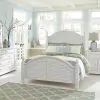 Liberty Furniture 607-BR-KPSDMCN Liberty Furniture 607-BR-KPSDMCN Summer House - 5 Piece Bedroom Set (King Poster Bed, Dresser & Mirror, Chest, Nightstand) - Oyster White
