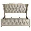 Coaster Fine Furniture 222661KE Lorient - Eastern King LED Upholstered Bed - Ivory And Camel