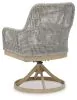 Ashley Furniture P798-602A Seton Creek - Swivel Chair With Cushion (Set of 2) - Gray
