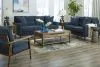 Ashley Furniture 26106/38/35/60 Bixler - 3 Pc. - Sofa, Loveseat, Accent Chair - Navy