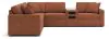 Ashley Furniture 92102S14 Ashley Furniture 92102S14 Modmax - 6-Piece Sectional With Audio System Console - Spice