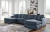 Ashley Furniture 92121S19 Ashley Furniture 92121S19 Modmax - 4-Piece Sectional  With Laf And Raf Corner Chaises - Ink