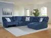 Ashley Furniture 93607S1 Ashley Furniture 93607S1 Acklen Place - 6-Piece Power Reclining Sectional With Raf Power Reclining Back Chaise - Navy