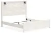 Ashley Furniture B1190/31/36/58/56/99 Ashley Furniture B1190/31/36/58/56/99 Gerridan - 5 Pc. - Dresser, Mirror, King Panel Bed with Sconces - White
