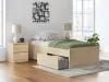 Ashley Furniture EB9632B7 Ashley Furniture EB9632B7 Onita - Twin Platform Bed With 1 Side Storage - Natural
