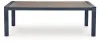 Ashley Furniture PCP587-625 East Beach - Rectangular Dining Table With Umbrella Option - Blue