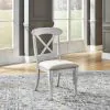 Liberty Furniture 303W-C3001S Ocean Isle - Upholstered X Back Side Chair - Antique White