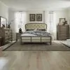Liberty Furniture 615-BR-QSHDMCN Americana Farmhouse - 5 Piece Bedroom Set (Queen Shelter Bed, Dresser & Mirror, Chest, Nightstand) - Dusty Taupe