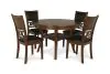 New Classic D1701-50S-BRN New Classic D1701-50S-BRN Gia - 5 Piece Round Dining Set - Brown