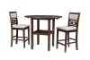 New Classic D1701-42S-CHY New Classic D1701-42S-CHY Gia - 3 Piece Dining Set (Counter Drop Leaf Table & 2 Chairs) Fabric - Cherry