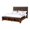 New Classic 00-594-100 Cagney - 6/6 King Bed - Dark Brown