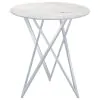 CoasterEveryday 183526 Bexter - Round Faux Marble Bistro Bar Table - Chrome