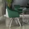 CoasterElevations 193372GRN Arika - Velvet Upholstered Swivel Dining Arm Chair - Green