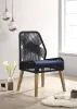 CoasterElevations 110034 Nakia - Woven Rope Dining Side Chairs (Set of 2) - Dark Navy