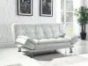 CoasterEssence 300291 Dilleston - Upholstered Tufted Convertible Sofa Bed - White