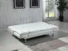 CoasterEssence 300291 Dilleston - Upholstered Tufted Convertible Sofa Bed - White