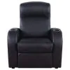 CoasterEssence 600001-S4B Cyrus - 5 Piece Upholstered Home Theater Seating - Black