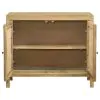 CoasterEssence 953555 Zamora - 2-Door Wood Accent Cabinet With Woven Cane - Natural