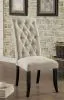 Furniture of America CM3564SC-2PK Mashall - Side Chair (Set of 2) - Beige / Antique Black