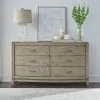 Liberty Furniture 805-BR-QPBSDMN Liberty Furniture 805-BR-QPBSDMN Avalon - 4 Piece Bedroom Set (Queen Panel Storage Bed, Dresser & Mirror, Nightstand) - Burnished Beige