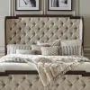 Liberty Furniture 765-BR13HU Providence Park - Queen Upholstered Shelter Headboard - Chateau Brown