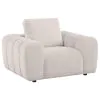 Coaster Fine Furniture 504957 Burnett - Chenille Upholstered Accent Chair - Ivory