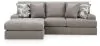 Benchcraft® 84704S1 Lindon - 2-Piece Sectional With LAF Corner Chaise - Smoke