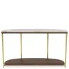 Riverside Furniture 28515 Riverside Furniture 28515 Emery - Demilune Sofa Table - Smoked Cherry