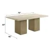 ACME DN07035 Olinda - Dining Table With Natrual Marble Top - Natrual