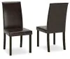 Ashley Furniture D250-02 Ashley Furniture D250-02 Kimonte - Dining UPH Side Chair (Set of 2) - Dark Brown