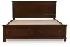 Ashley Furniture B685B19 Ashley Furniture B685B19 Danabrin - California King Panel Storage Bed - Brown