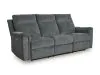 Ashley Furniture 3320287 Barnsana - Power Reclining Sofa - Gravel