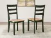 Ashley Furniture D401-01 Ashley Furniture D401-01 Gesthaven - Dining Room Side Chair (Set of 2) - Natural / Green