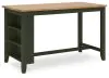 Ashley Furniture D401/13/124(2) Ashley Furniture D401/13/124(2) Gesthaven - 5 Pc. - Rectangular Dining Room Counter Table, 4  Barstools - Natural / Green