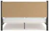 Ashley Furniture B2616B8 Ashley Furniture B2616B8 Cadmori - King Upholstered Panel Bed - Black / White
