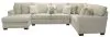Jackson 4478/30/72/75-38 Jackson 4478/30/72/75-38 Middleton - 3 Piece Sectional With Left Side Facing Chaise - Cement