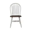 Liberty Furniture 186W-C1000S Liberty Furniture 186W-C1000S Carolina Crossing - Windsor Side Chair - White / Antique Honey
