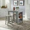 Liberty Furniture 942-CD-3CTS Liberty Furniture 942-CD-3CTS Brook Creek - 3 Piece Counter Set - Gray