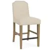 Riverside Furniture 92615 Mix-N-Match Chairs - Clipped Top Upholstered Stool (Set of 2) - Beige