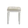 New Classic BA9698W-092 Valentino - Vanity Table Stool - White