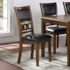 New Classic D1701-20-BRN New Classic D1701-20-BRN Gia - Dining Chairs (Set of 2) - Brown - Faux Leather