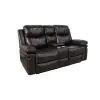 New Classic U6023-25-BRN New Classic U6023-25-BRN Kellen - Console Loveseat With Dual Recliners - Brown