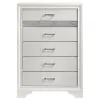 CoasterEveryday 205115 Miranda - 5-Drawer Bedroom Chest - White